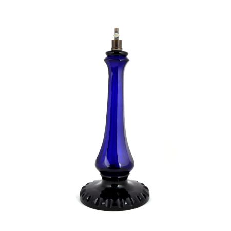 Cobalt Blue Glass Table Lamp
