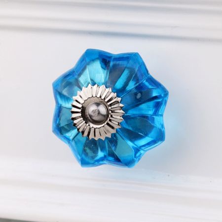 Blue Flower Knob, Big