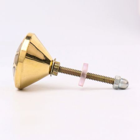 Gold Embroidered Metal Cabinet Knobs