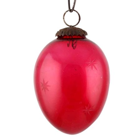 Pink Avocado Star Cut Christmas Hanging