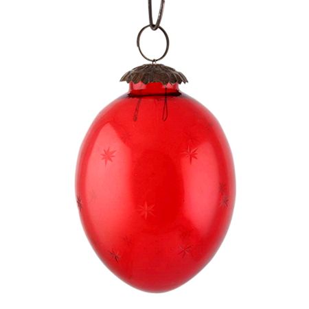 Red Avocado Star Cut Christmas Hanging