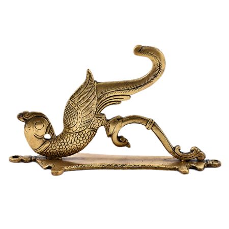 Brass Peacock Door Handle