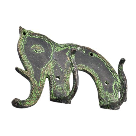 Bronze Primitive Style Elephant Hooks