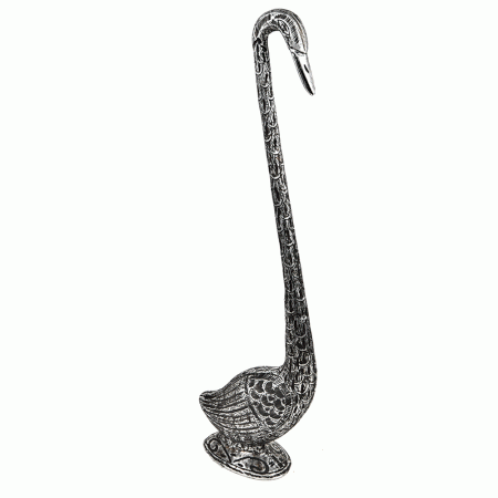 Silver Metal Alloy Duck Statue