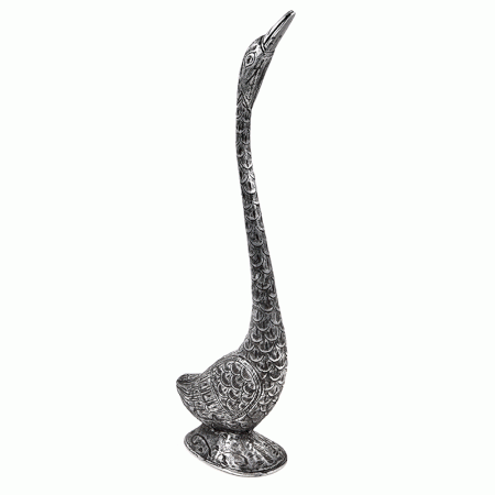 Vintage Cast Metal Duck Sculpture