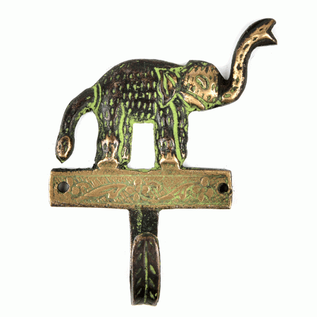 Bronze Basic Elephant Design Wall Hooks