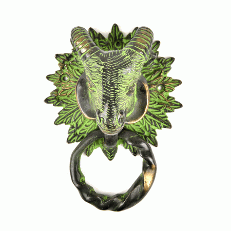 Bronze Herngee Sheep Head Door Knocker