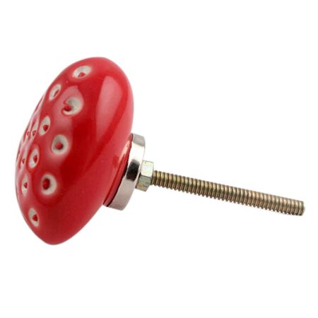 Red Heart Etched Ceramic Dresser Knob Online