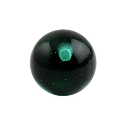 Green Round Glass Wine Stopper