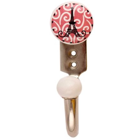 Pink Paris Eiffel Tower Hooks