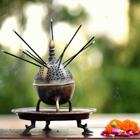 Bronze Dome Shaped Incense Burner