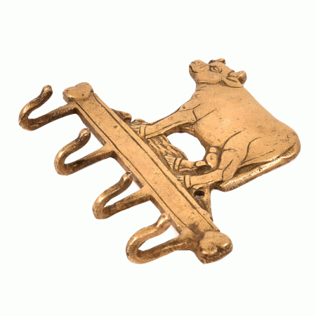 Vintage Brass Cow Hooks