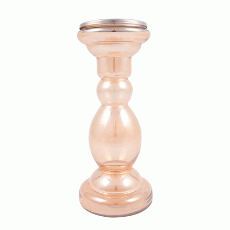 Large Glass Candle Holder