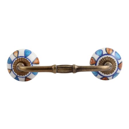 Faded Bluish Ceramic Bridge Handle