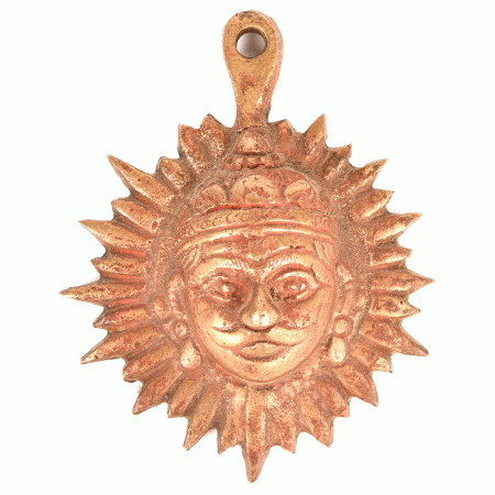 Surya Dev ( Sun God) Bronze Wall Hanging