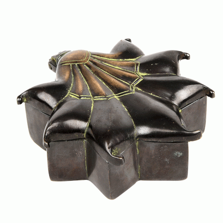 Bronze Jewellery Box in Flower Shaped form
