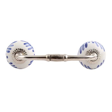 Festive Floral Ceramic Bridge Handle