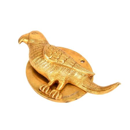 Golden Brass Parrot Door Knockers