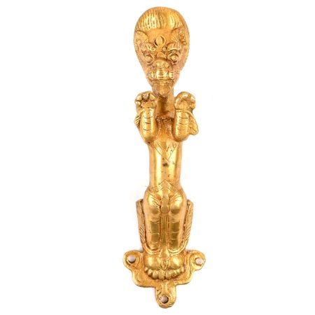 Brass Tiger Design Door Handle