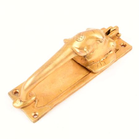 Elephant Head Figurine Brass Door Handle