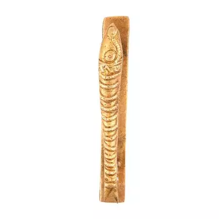 Brass Handcrafted Fish Handle