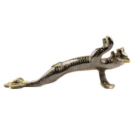 Handmade Bronze Tiger Patina Door Handle