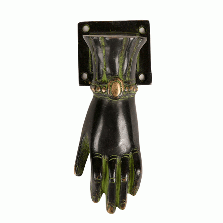Patina Bronze Hand Door Knocker