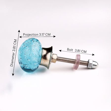 Light Blue Bubble Cabinet Knobs