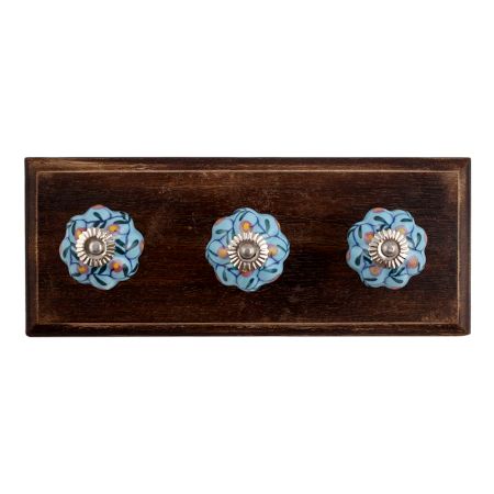 Very Berry Ceramic Wooden Hooks