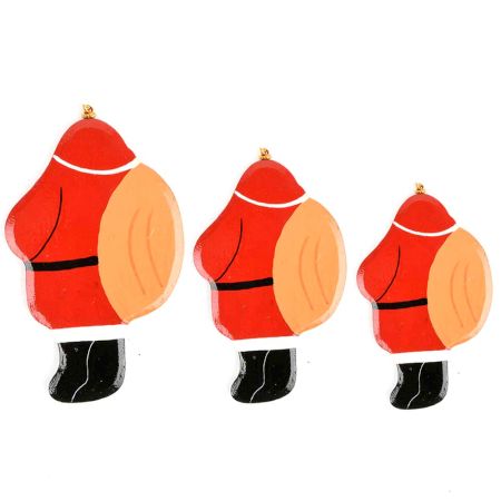 Christmas Tree Hanging Decoration Green Santa Clauses In Three Sizes Online