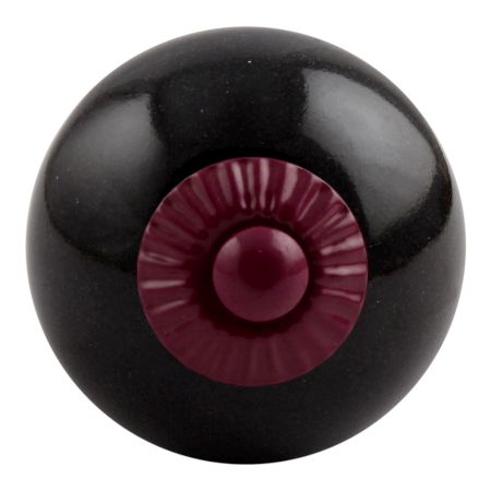 Black Round Purple Fitting Ceramic Knob