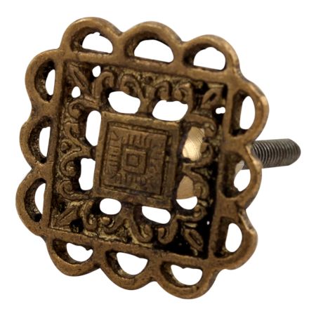 Brass Floral Dresser Knobs