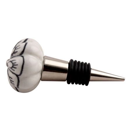 Black Spider Ceramic Wine Stopper