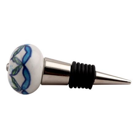 Green Leaves Ceramic Wine Stopper