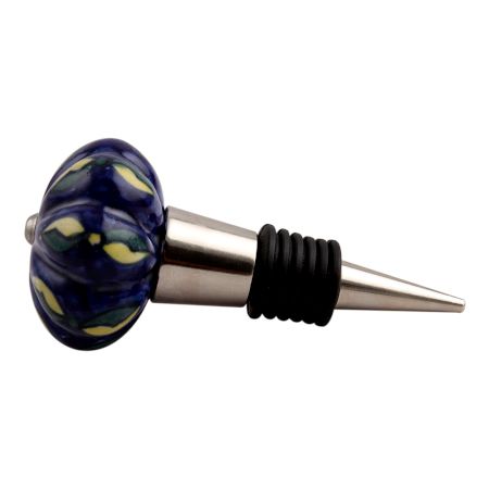 Yellow Drop Melon Ceramic Wine Stopper