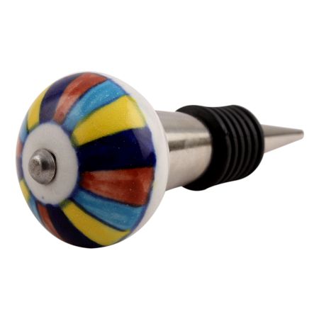 Rangoli Ceramic Wine Stopper