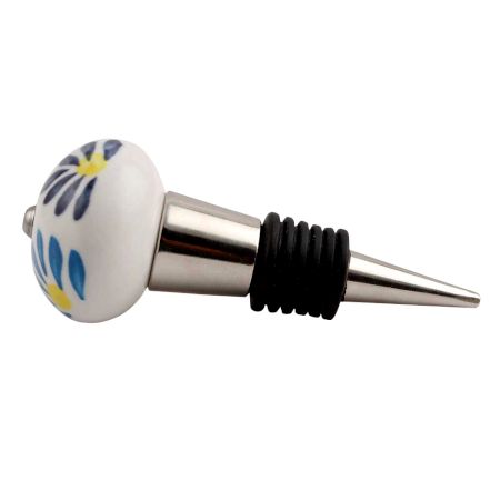 Blue Angel Ceramic Wine Stopper