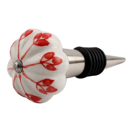 Poopy Flower Melon Ceramic Wine Stopper