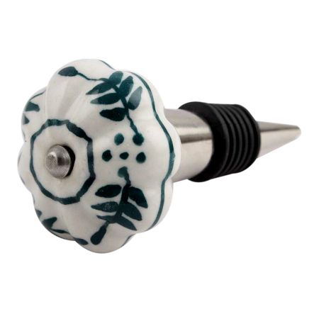 Lemon Grass Melon Ceramic Wine Stopper