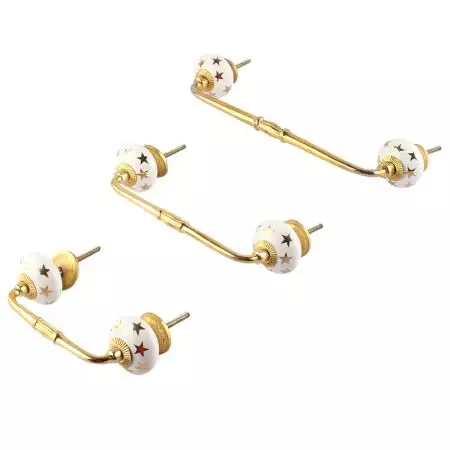 Golden Star Ceramic Bridge Handle
