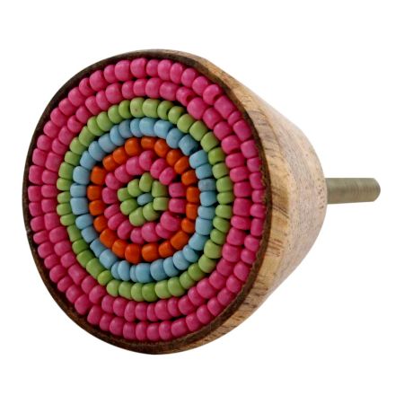 Pink Button Wooden Drawer Knob Online