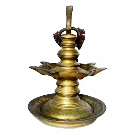 Vintage Oil Lamp-28 (Ht-15 Inches)