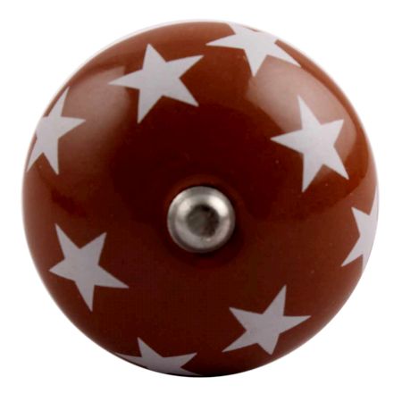Brown Star Ceramic Wine Stopper