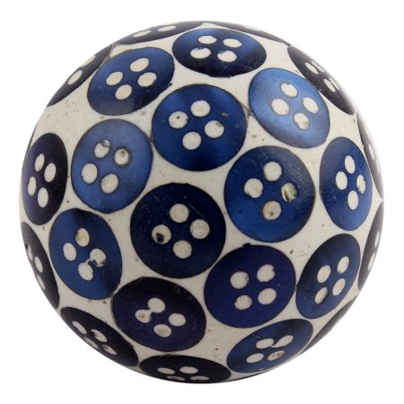 Blue Button Wine Stopper