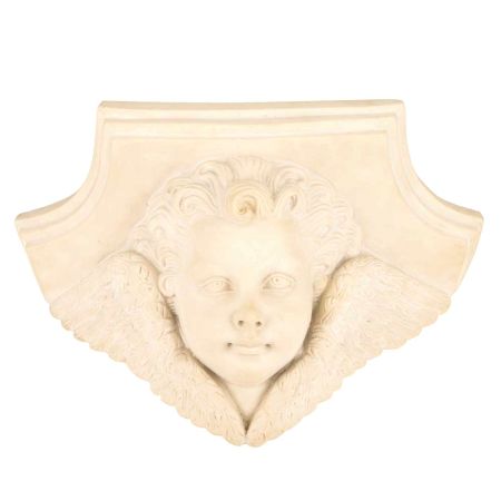 Marble Cherub Angel Head  Wall Sconces