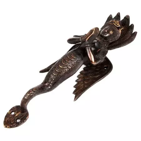 Brass Nag Kanya Serpent Daughter Door Handle