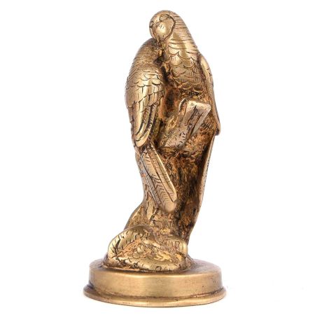 Brass Parrot Couple