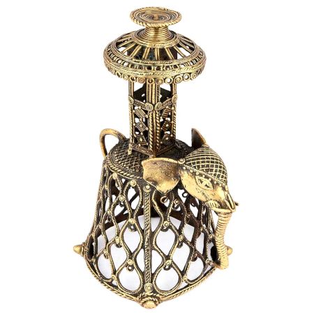 Brass Dhokra Elephant Stand