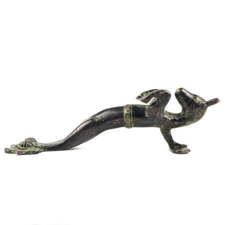 Carved Horse Figurine Bronze Door Handle
