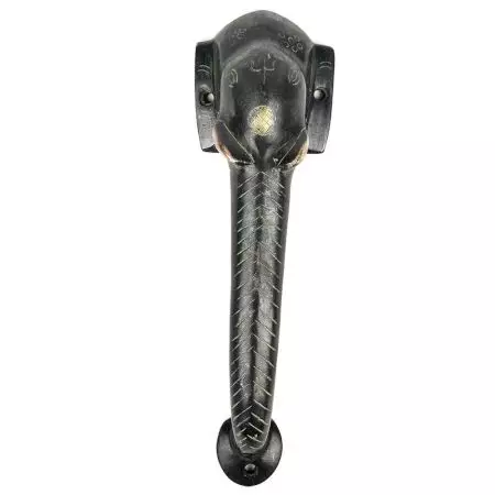 Black Hand Made Brass Elephant Door Handle